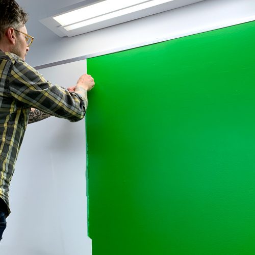 GDD grad show install - wall paint